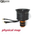 Original QX-MOTOR New 50MM EDF 12 Blade Ducted Fan With QF2611 PRO CW CCW Brushless Motor for Remote-controlled Aircraft